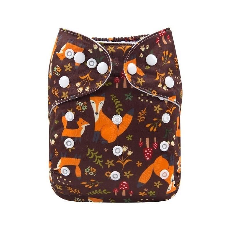 Baby One Size Fits All Reusable Baby Cloth Diaper with Microfiber Insert Diaper For Baby Boys and Baby Girls In Modern New Printed Design