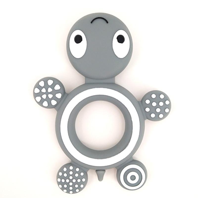 Baby Silicone Teethers Food Cute Turtle Tiny Teething Baby Shower Gifts Cartoon Animals Teether