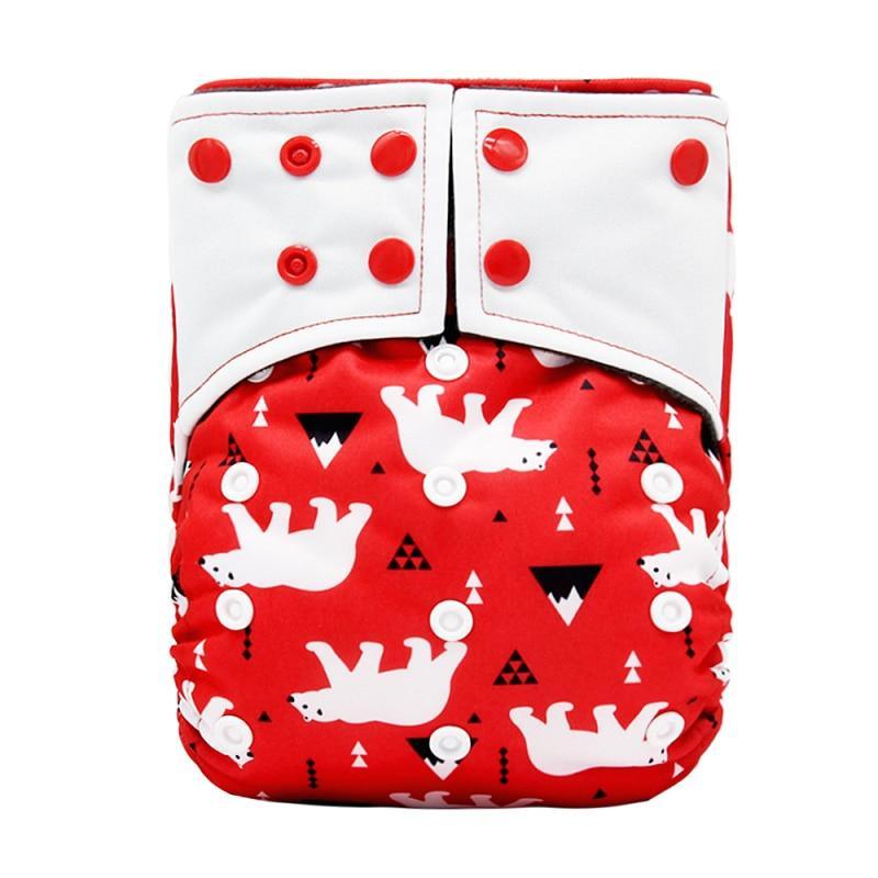 Baby Cloth Diaper Reusable Adjustable Pocket Nappy Cover Fit All Diaper Reusable Nappies Cotton In Modern Trend Printed Design For Unlimited Uses