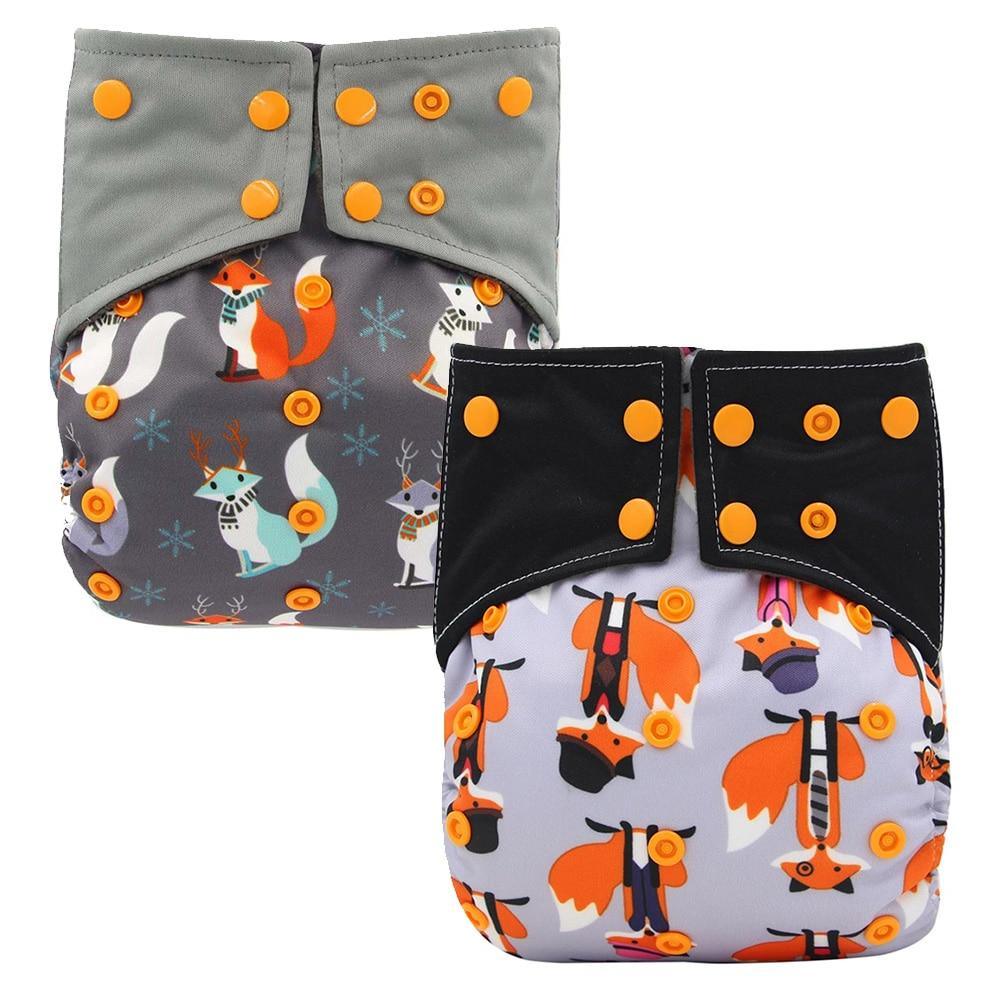 All-In-One Cloth Diaper for Baby Bamboo Charcoal Eco-friendly Baby Cloth Diaper