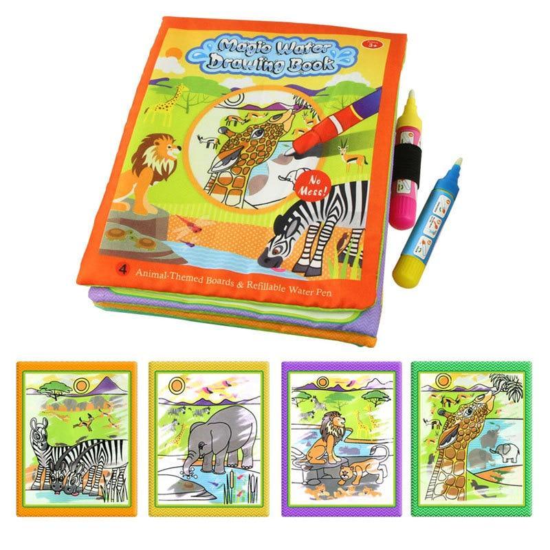 Magic Water Drawing Books Coloring Books Doodle & Magic Pen Painting Drawing Board Children Painting Toys Birthday Gifts