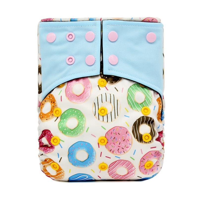 Baby Cloth Diaper Reusable Adjustable Pocket Nappy Cover Fit All Diaper Reusable Nappies Cotton In Modern Trend Printed Design For Unlimited Uses
