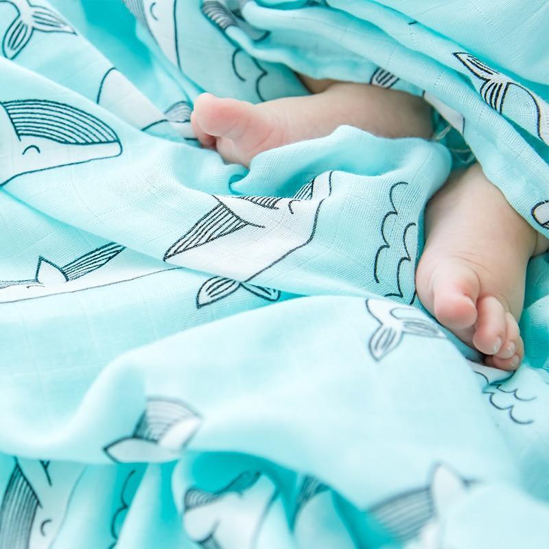 Newborn Swaddle Baby Multi-use Bamboo Cotton Blanket Infant Newborn Baby Wrap Blanket For Girls And Boys