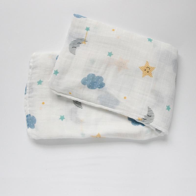 Newborn Swaddle Baby Multi-use Bamboo Cotton Blanket Infant Newborn Baby Wrap Blanket For Girls And Boys