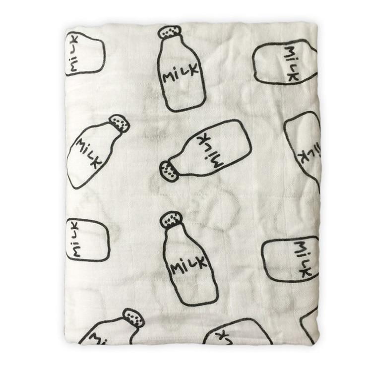Newborn Swaddle Baby Multi-use Bamboo Cotton Blanket Infant Newborn Baby Wrap Blanket For Girls And Boys