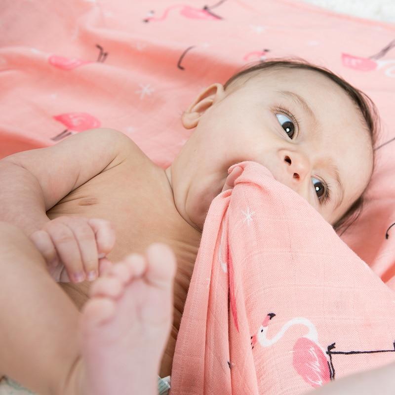 Newborn Swaddle Baby Multi-use Bamboo Cotton Blanket Infant Newborn Baby Wrap Blanket For Girls And Boys