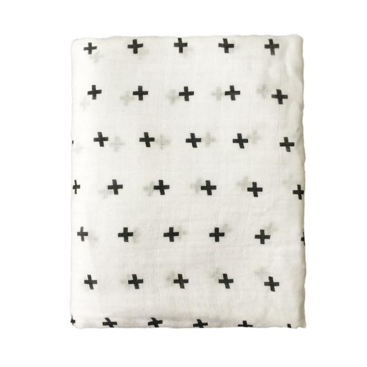 Newborn Swaddle Baby Multi-use Bamboo Cotton Blanket Infant Newborn Baby Wrap Blanket For Girls And Boys