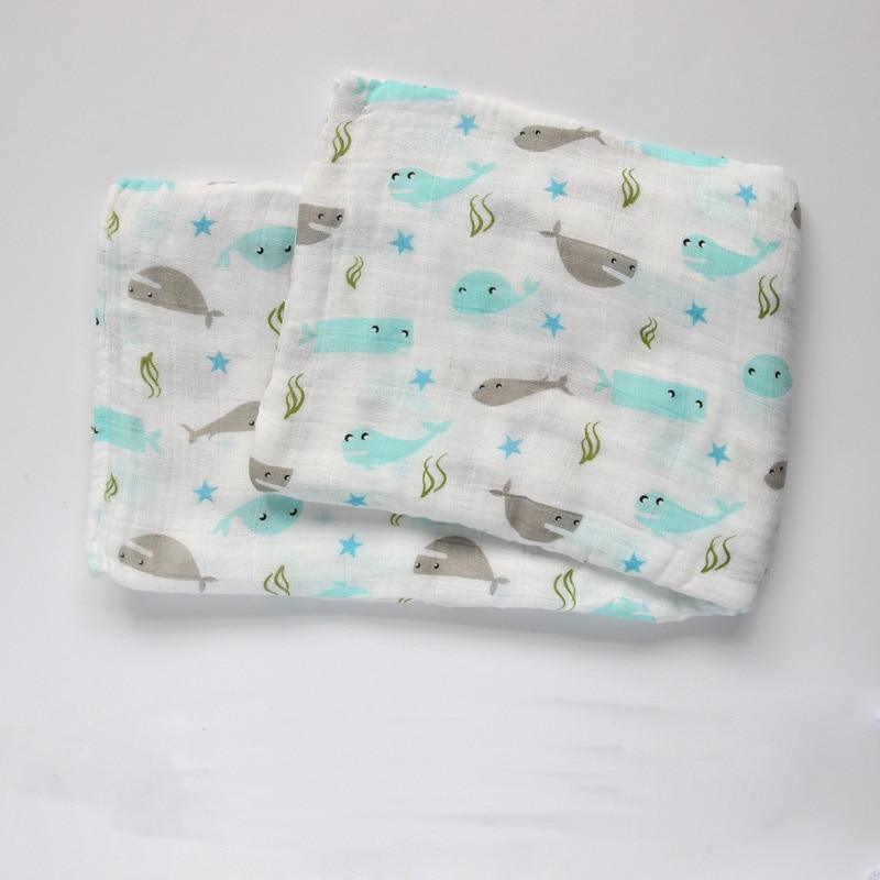 Newborn Swaddle Baby Multi-use Bamboo Cotton Blanket Infant Newborn Baby Wrap Blanket For Girls And Boys