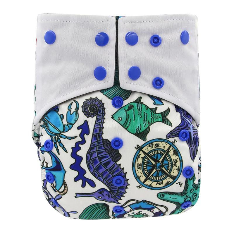 All-In-One Cloth Diaper for Baby Bamboo Charcoal Eco-friendly Baby Cloth Diaper