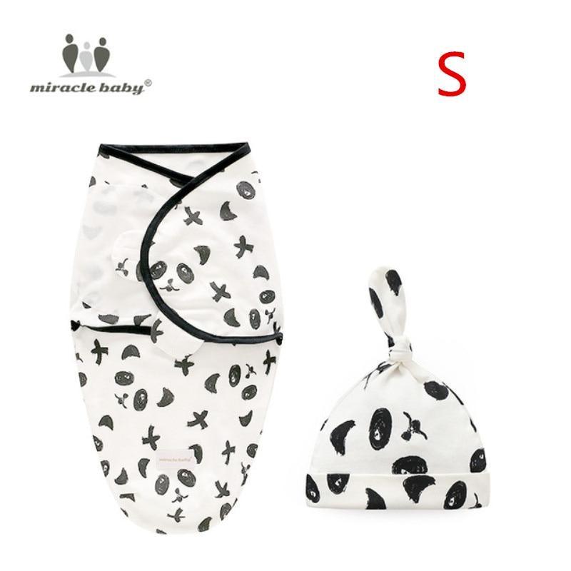Baby Swaddle Blanket With Cap Swaddle Wrap Swaddling bag Baby Sleeping Bag