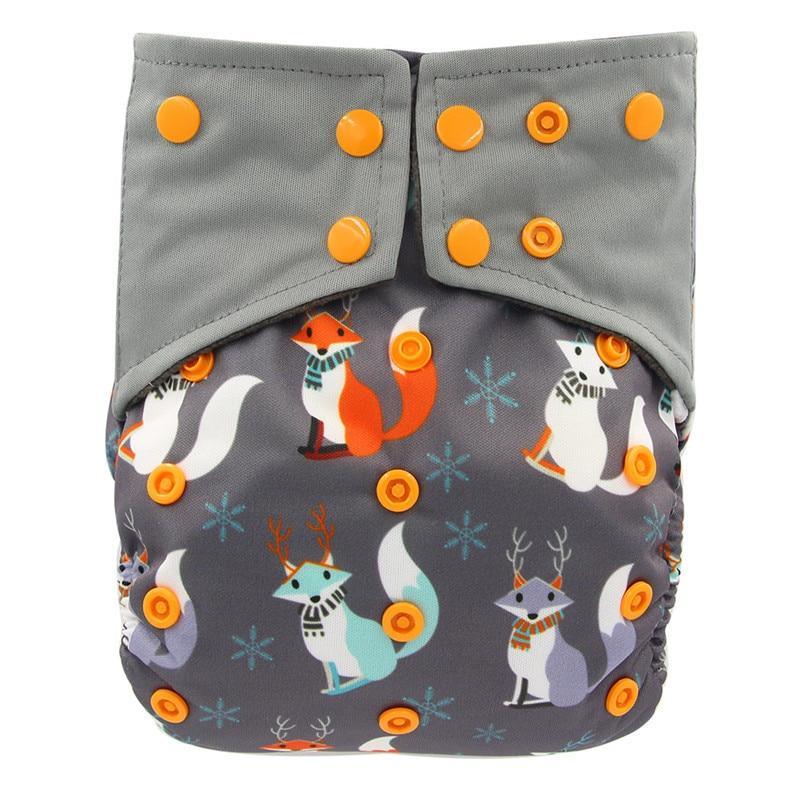 All-In-One Cloth Diaper for Baby Bamboo Charcoal Eco-friendly Baby Cloth Diaper