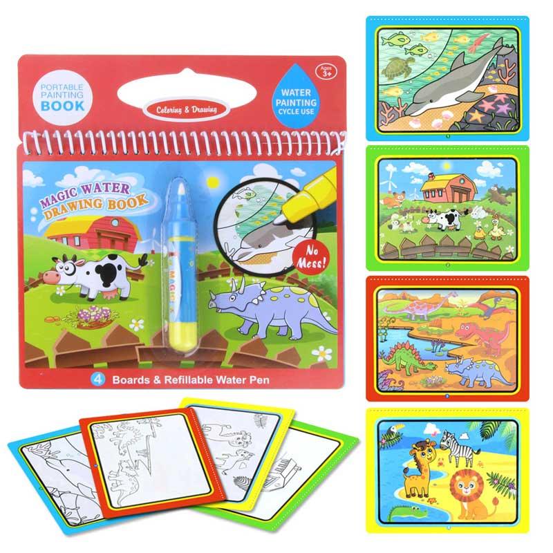 Magic Water Drawing Books Coloring Books Doodle & Magic Pen Painting Drawing Board Children Painting Toys Birthday Gifts