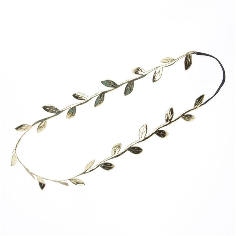 Luxury Modern Gold Silver Leaves Hairbands Summer Hair Accessories Bridal Trendy Jewelry For Mother and Daughter