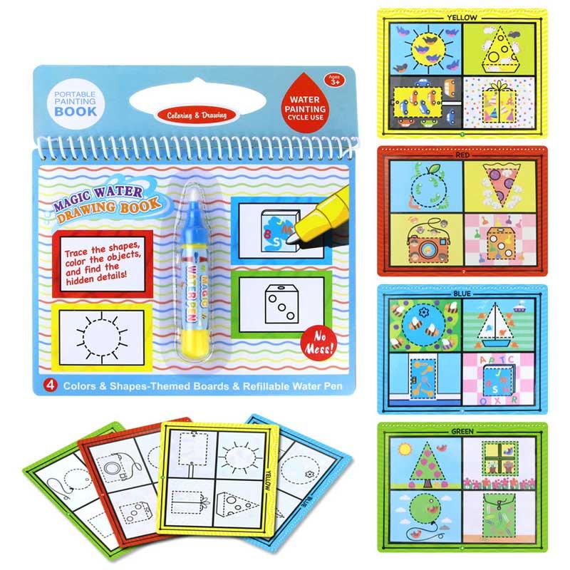 Magic Water Drawing Books Coloring Books Doodle & Magic Pen Painting Drawing Board Children Painting Toys Birthday Gifts