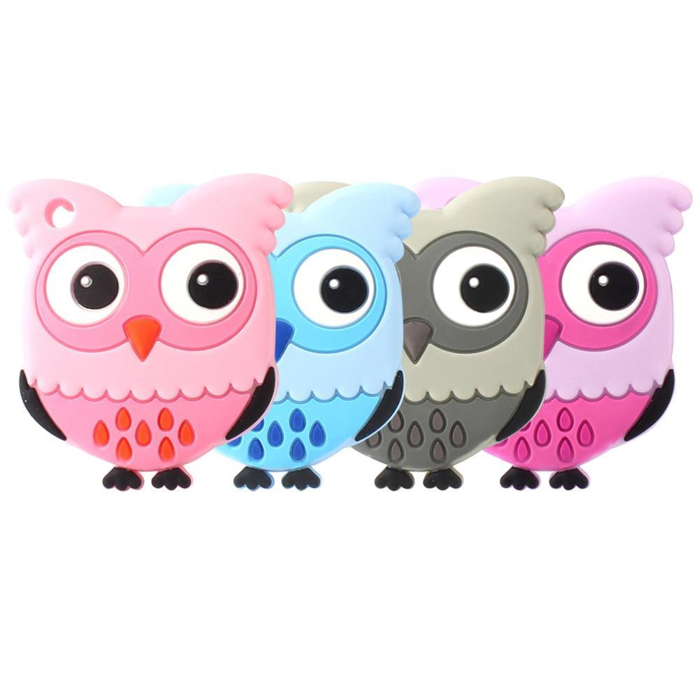 Owl Silicone Teethers Food Grade For Baby Teething Silicone Beads Teething Toddler Toys For Kids