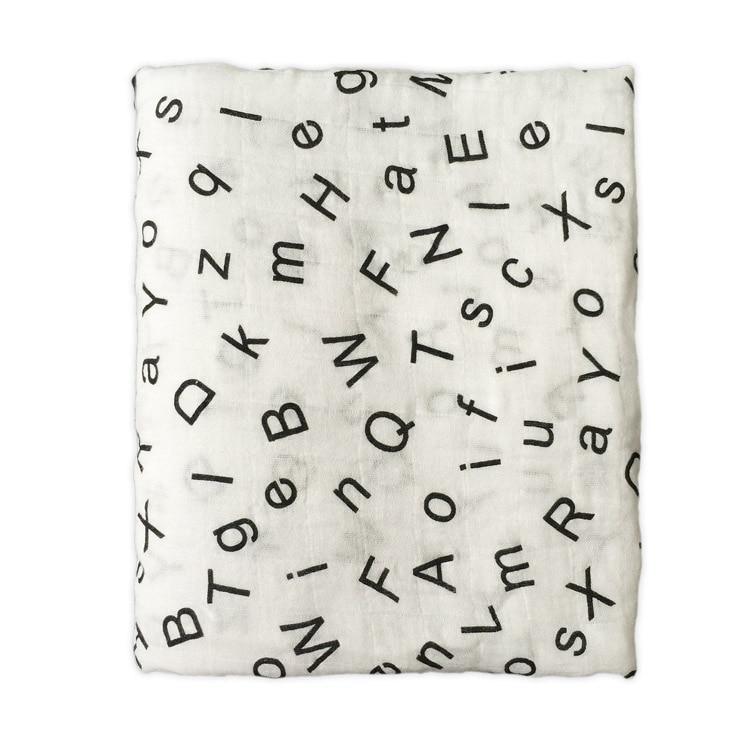 Newborn Swaddle Baby Multi-use Bamboo Cotton Blanket Infant Newborn Baby Wrap Blanket For Girls And Boys