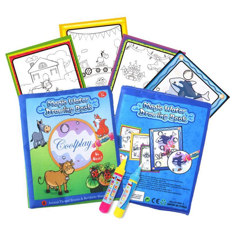 Coolplay Magic Water Drawing Book Coloring Book Painting Board Doodle Book in Drawing Toys Educational Toys