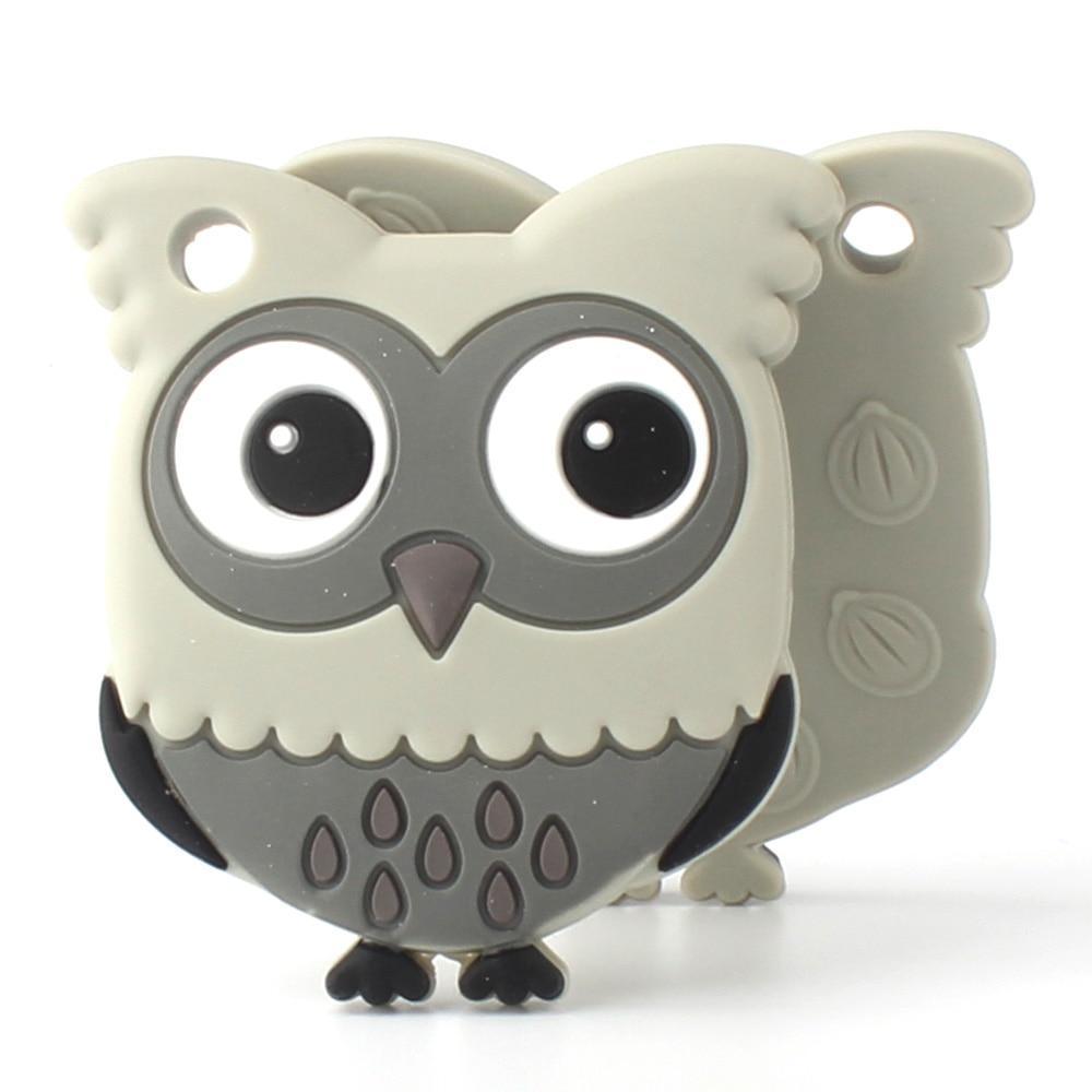 Owl Silicone Teethers Food Grade For Baby Teething Silicone Beads Teething Toddler Toys For Kids
