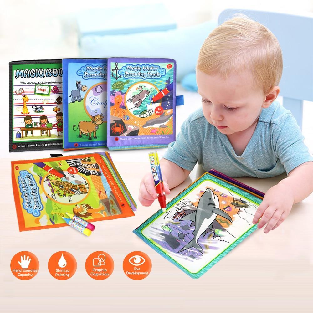 Coolplay Magic Water Drawing Book Coloring Book Painting Board Doodle Book in Drawing Toys Educational Toys