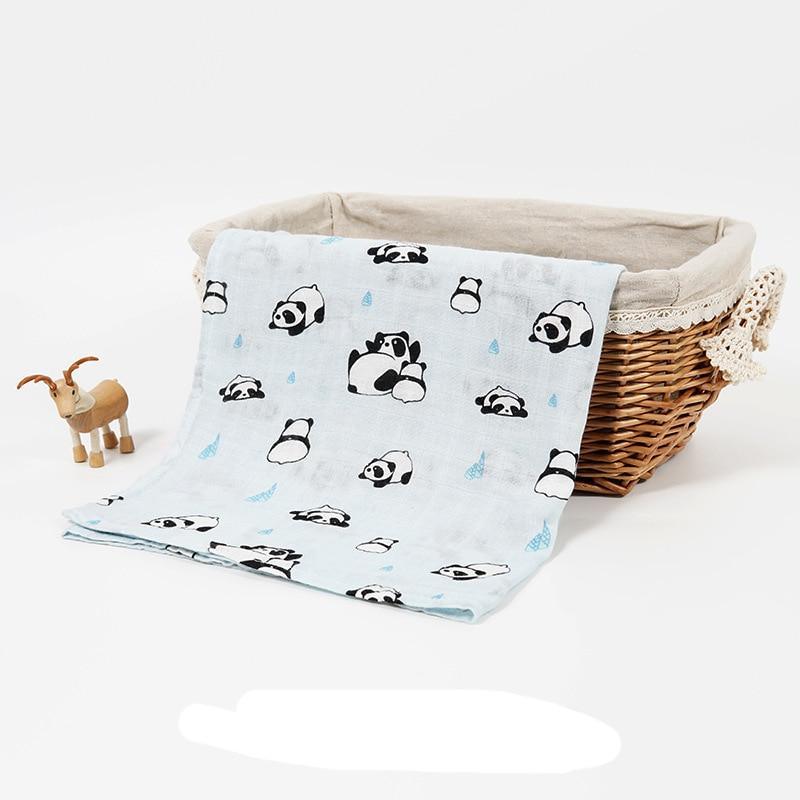 Newborn Swaddle Baby Multi-use Bamboo Cotton Blanket Infant Newborn Baby Wrap Blanket For Girls And Boys