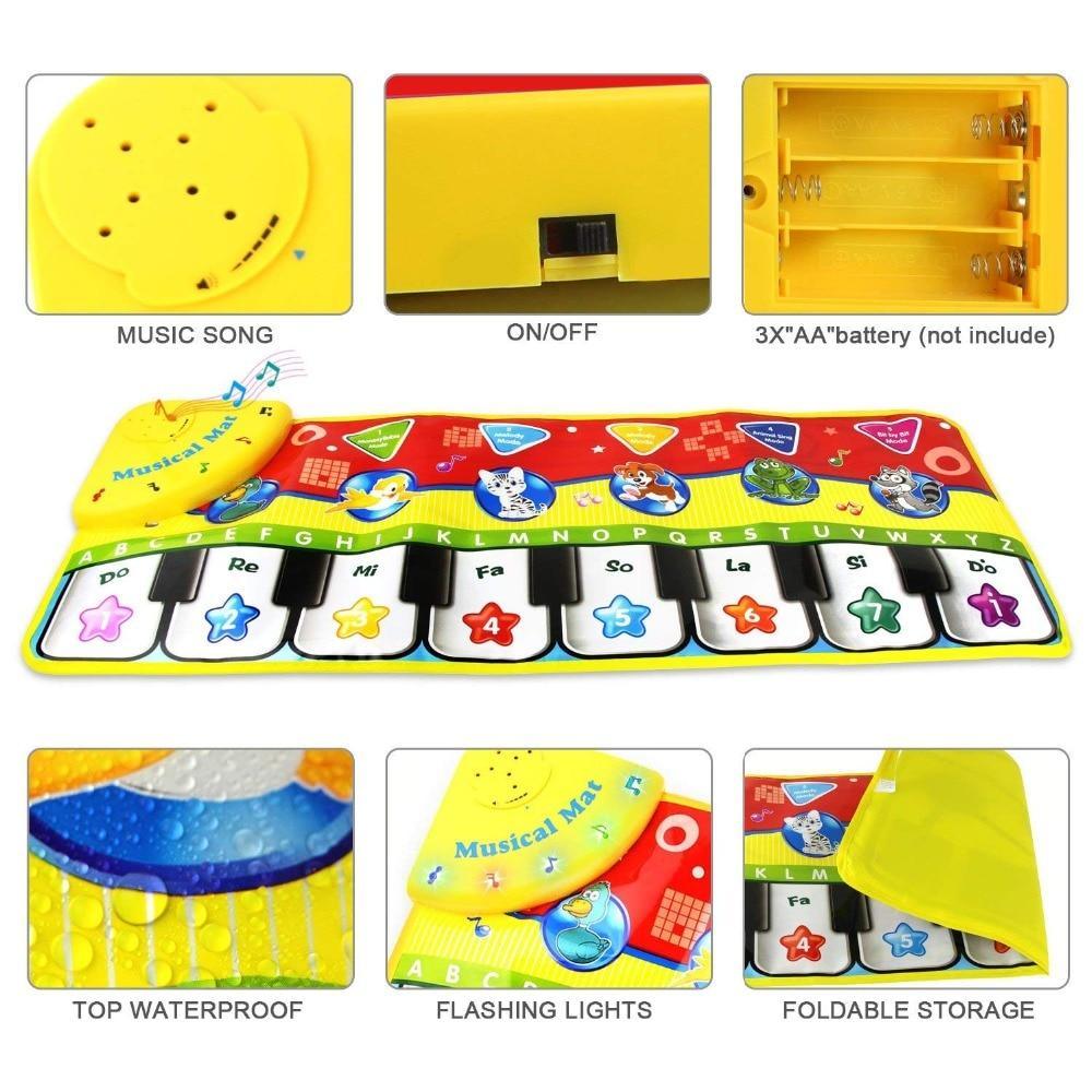 Trend Baby Piano Mats Music Carpets Children Touch Play Game Musical Carpet Mat Educational Toys Electronic Toy For Kids