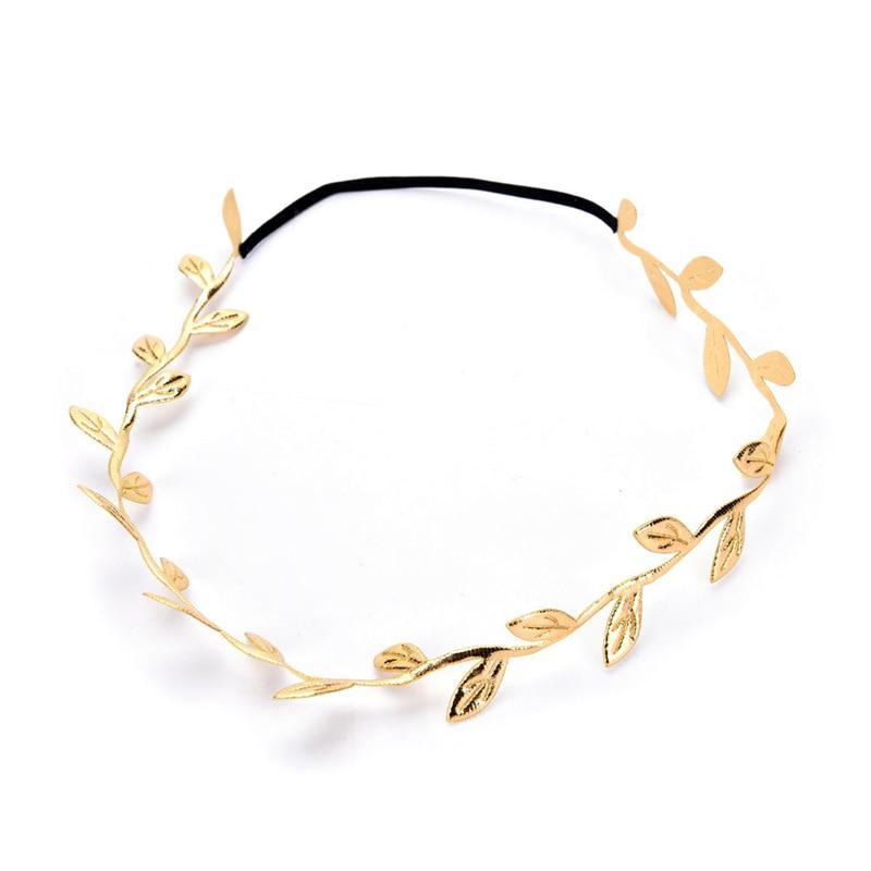 Luxury Modern Gold Silver Leaves Hairbands Summer Hair Accessories Bridal Trendy Jewelry For Mother and Daughter