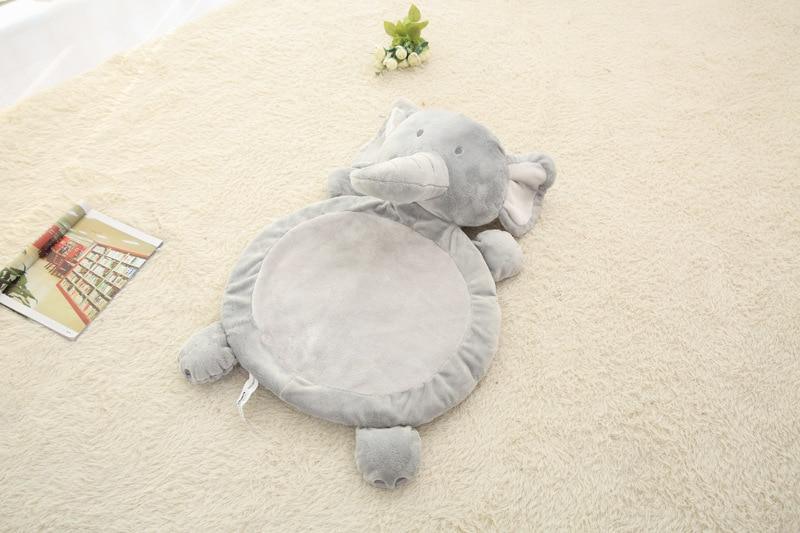 Modern Plush Climbing Carpet Play Mats Newborn Animal Play Mats Soft Sleeping Mat Cotton Elephant & Fox Carpet For Kids