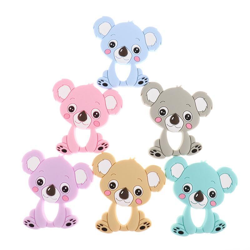 Unicorn Silicone Baby Teether Cartoon Animal BPA Free Rodents Teething Shower Gifts Koala Penguin Owl Fox For Kids