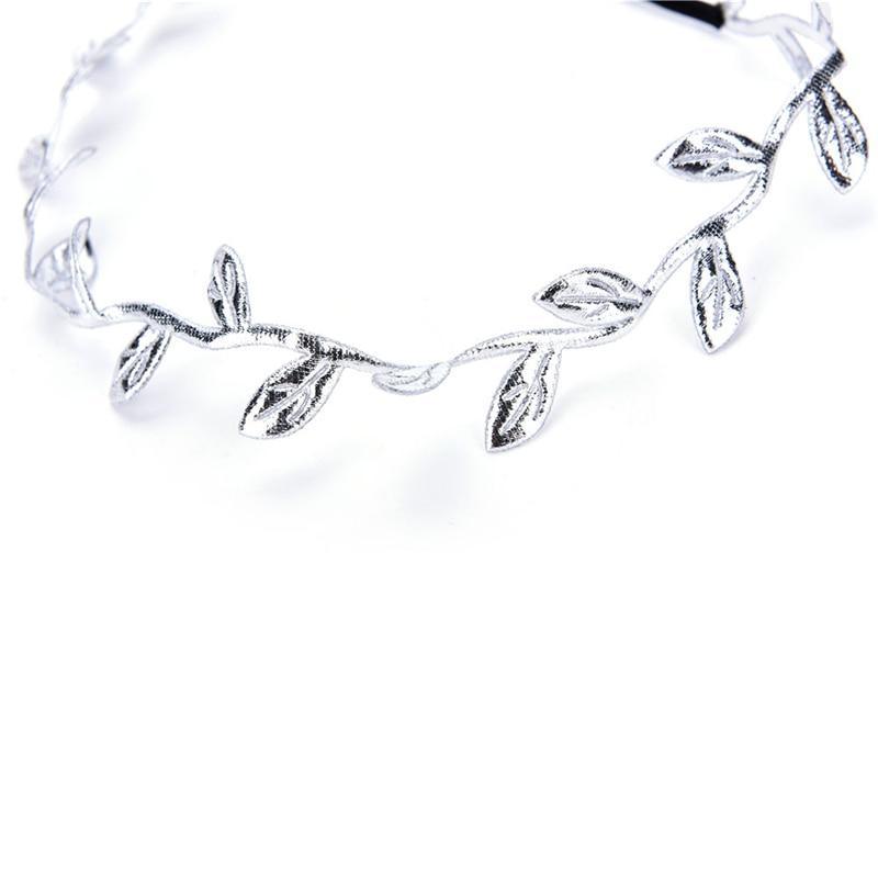 Luxury Modern Gold Silver Leaves Hairbands Summer Hair Accessories Bridal Trendy Jewelry For Mother and Daughter