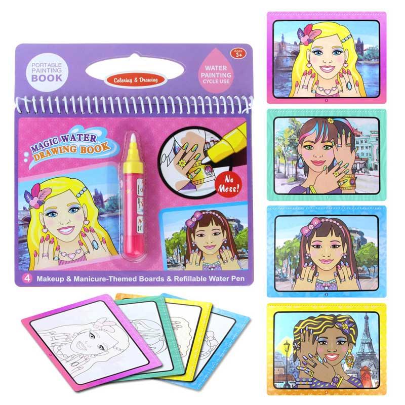 Magic Water Drawing Books Coloring Books Doodle & Magic Pen Painting Drawing Board Children Painting Toys Birthday Gifts