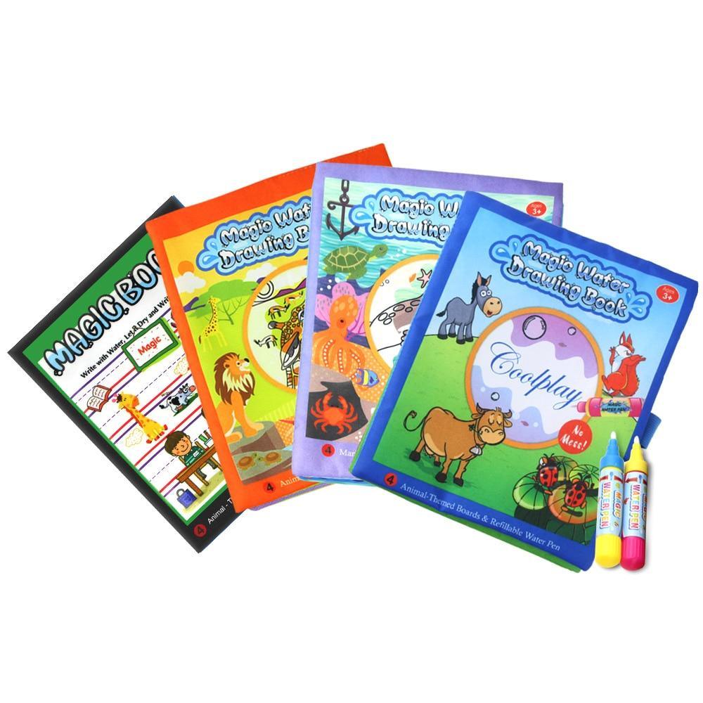 Coolplay Magic Water Drawing Book Coloring Book Painting Board Doodle Book in Drawing Toys Educational Toys