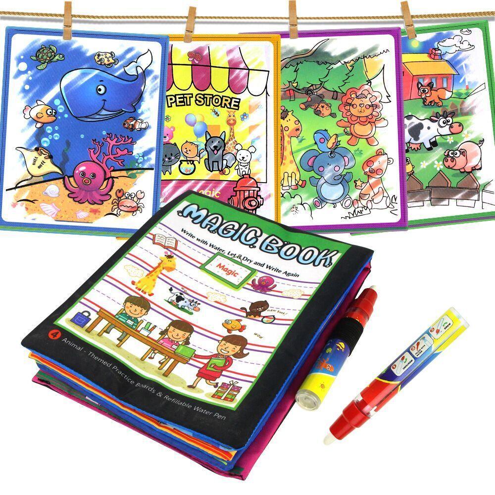Coolplay Magic Water Drawing Book Coloring Book Painting Board Doodle Book in Drawing Toys Educational Toys
