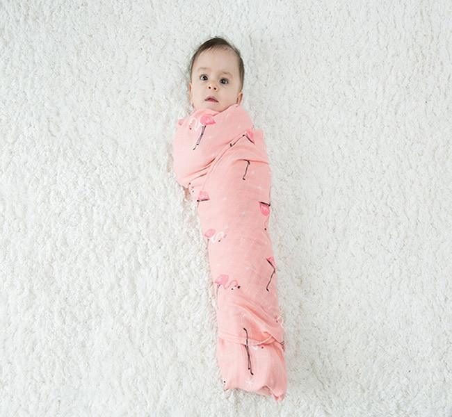 Newborn Swaddle Baby Multi-use Bamboo Cotton Blanket Infant Newborn Baby Wrap Blanket For Girls And Boys