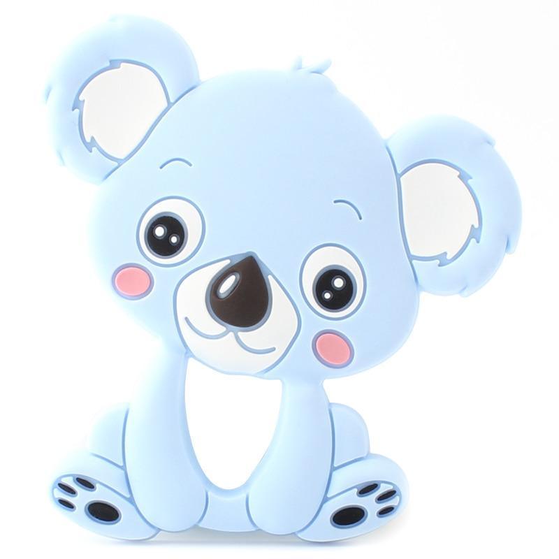 2pcs Cartoon Baby Teether Animal Silicone Teether Raccoon Elephant Koala Giraffe Baby Teething Toys Accessories Perfect Toy For Kids