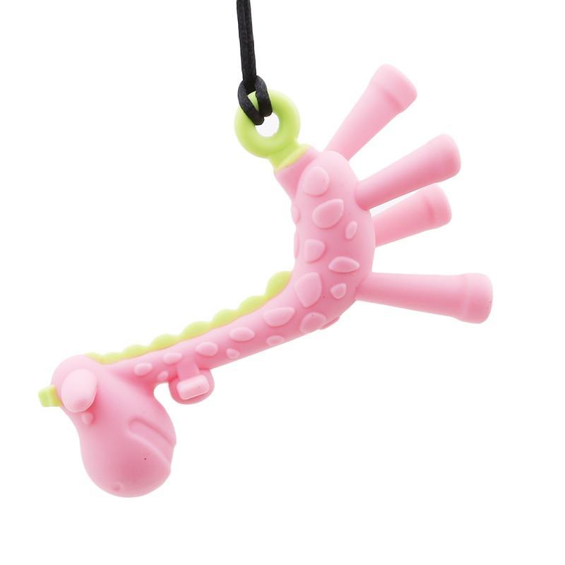 Unique Cute Cartoon Giraffe Shape Baby Teether Silicone Teething Toy New Hanging Toy For Baby Activity