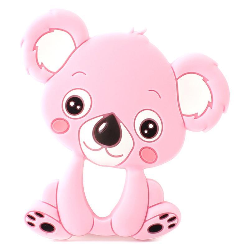 2pcs Cartoon Baby Teether Animal Silicone Teether Raccoon Elephant Koala Giraffe Baby Teething Toys Accessories Perfect Toy For Kids