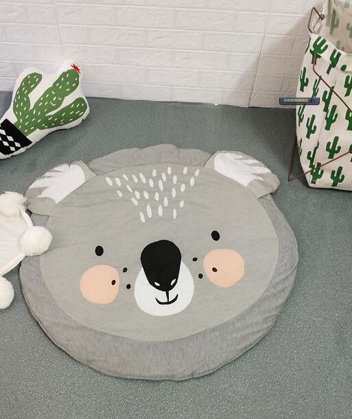 Creative Elephant Design Baby Play Mat Round Carpet Cotton Animal Play Mat Newborn Infant Crawling Carpet For Baby Kids