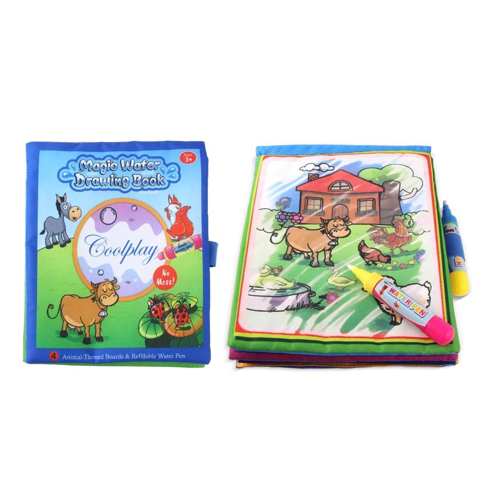 Coolplay Magic Water Drawing Book Coloring Book Painting Board Doodle Book in Drawing Toys Educational Toys