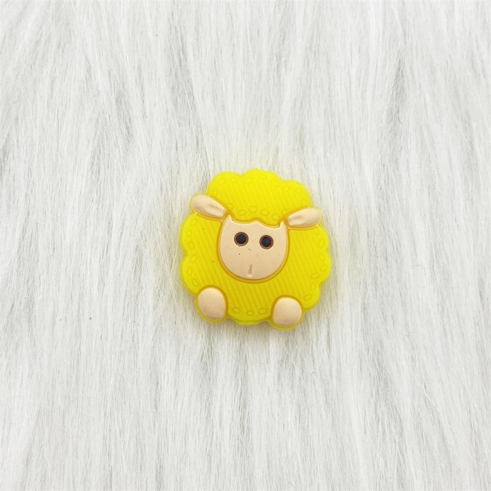 5pcs Animals Cartoon Silicone Teething Sheep For Children Newborn Baby Teether For Teeth