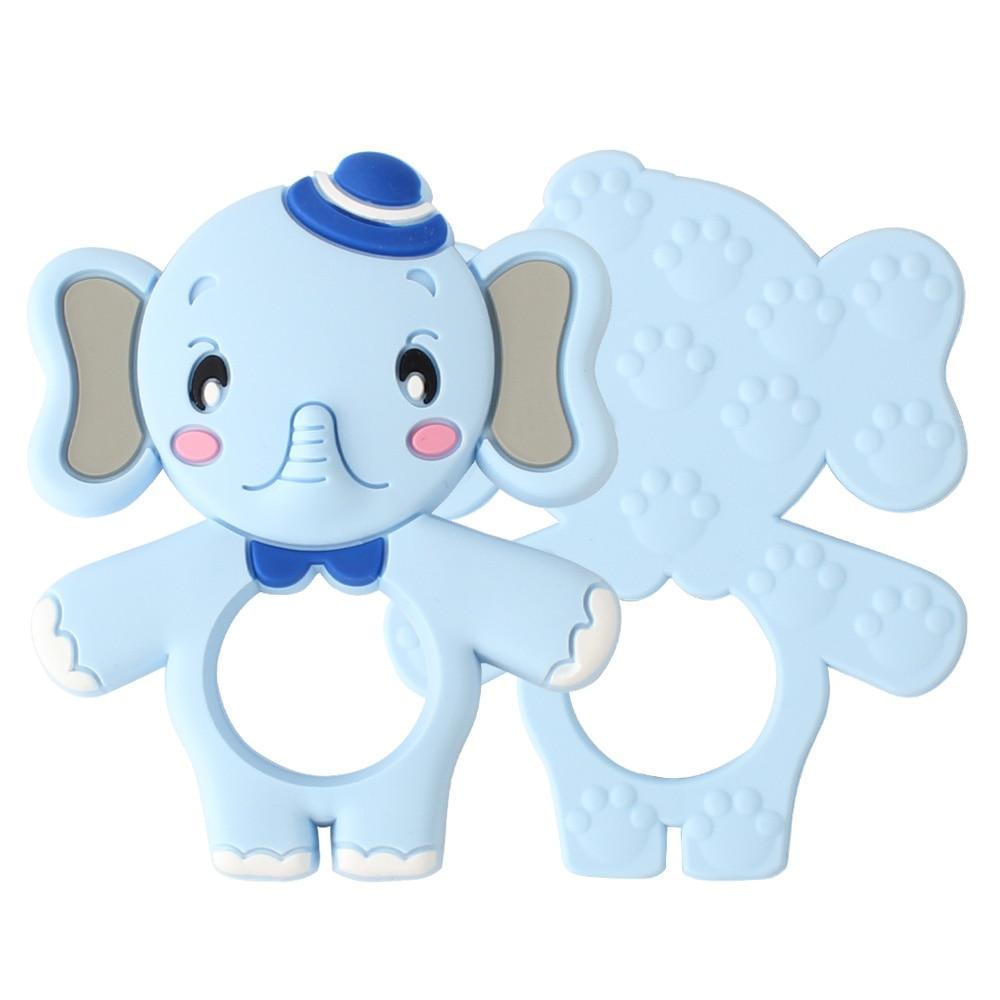 2pcs Cartoon Baby Teether Animal Silicone Teether Raccoon Elephant Koala Giraffe Baby Teething Toys Accessories Perfect Toy For Kids