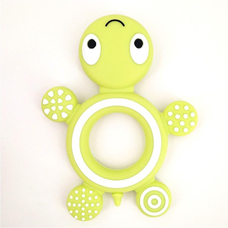 Baby Silicone Teethers Food Cute Turtle Tiny Teething Baby Shower Gifts Cartoon Animals Teether
