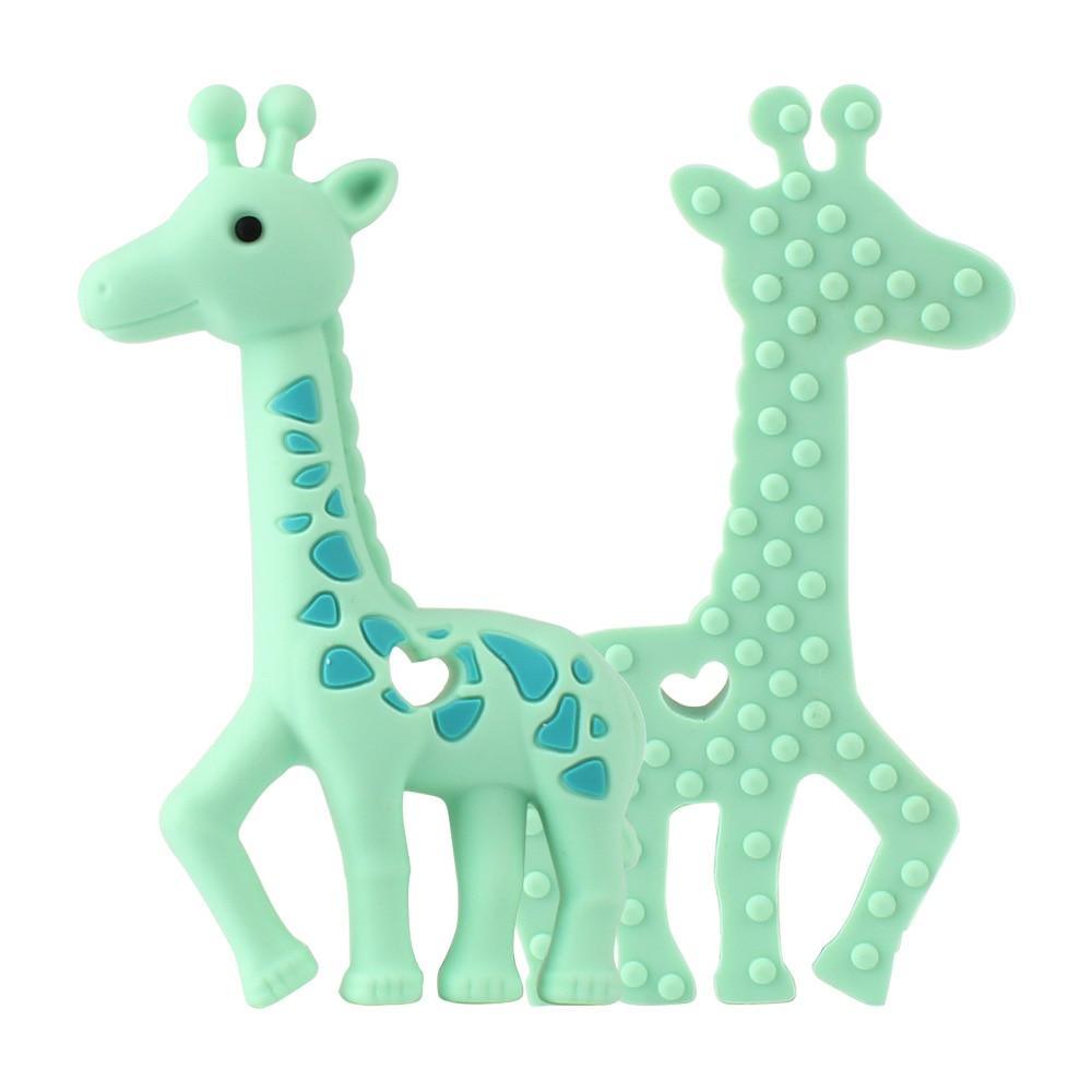 2pcs Cartoon Baby Teether Animal Silicone Teether Raccoon Elephant Koala Giraffe Baby Teething Toys Accessories Perfect Toy For Kids