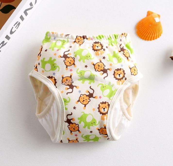 8-layer Pants Baby Diapers Reusable Training Pants Washable Cloth Diapers Waterproof Pants Nappies With Leak-proof Side