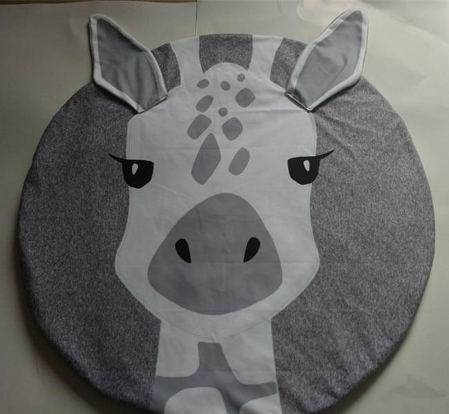 Creative Elephant Design Baby Play Mat Round Carpet Cotton Animal Play Mat Newborn Infant Crawling Carpet For Baby Kids