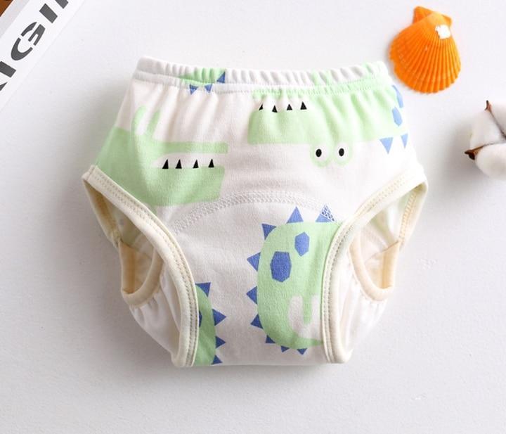 8-layer Pants Baby Diapers Reusable Training Pants Washable Cloth Diapers Waterproof Pants Nappies With Leak-proof Side