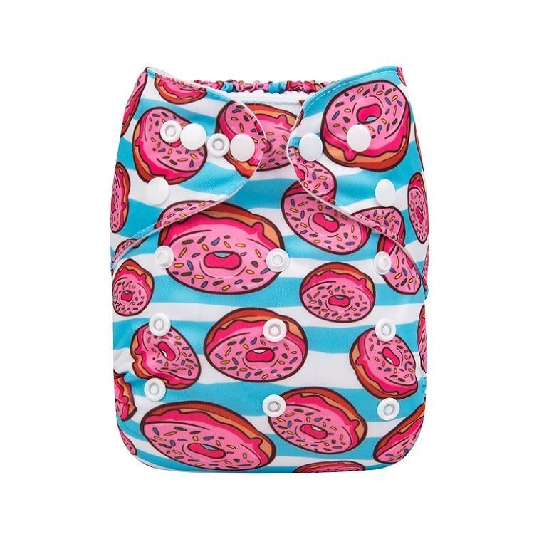 Baby One Size Fits All Reusable Baby Cloth Diaper with Microfiber Insert Diaper For Baby Boys and Baby Girls In Modern New Printed Design