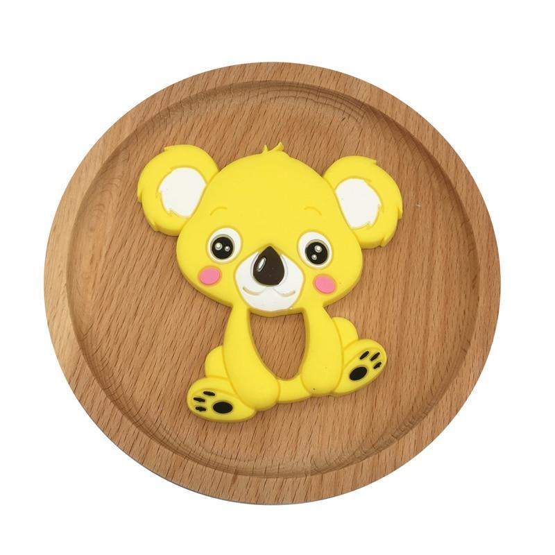 1pc Unique Baby Koala Silicone Teether Teething Chew Toy Nursing Tool Pendant Food Grade Silicone