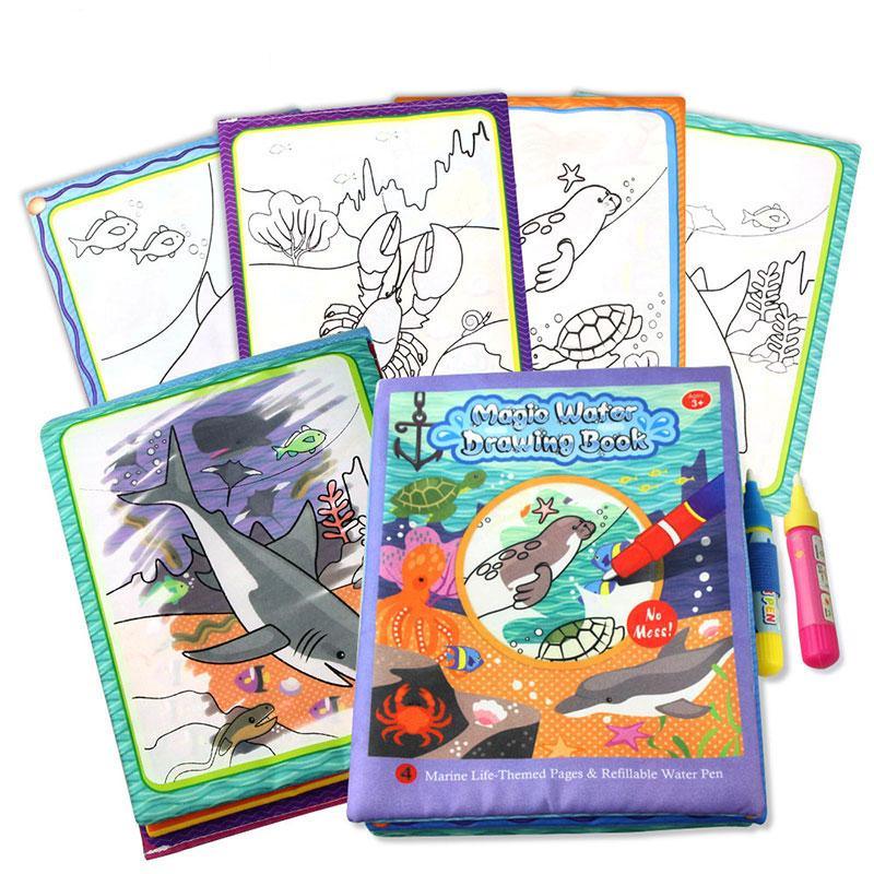 Magic Water Drawing Books Coloring Books Doodle & Magic Pen Painting Drawing Board Children Painting Toys Birthday Gifts