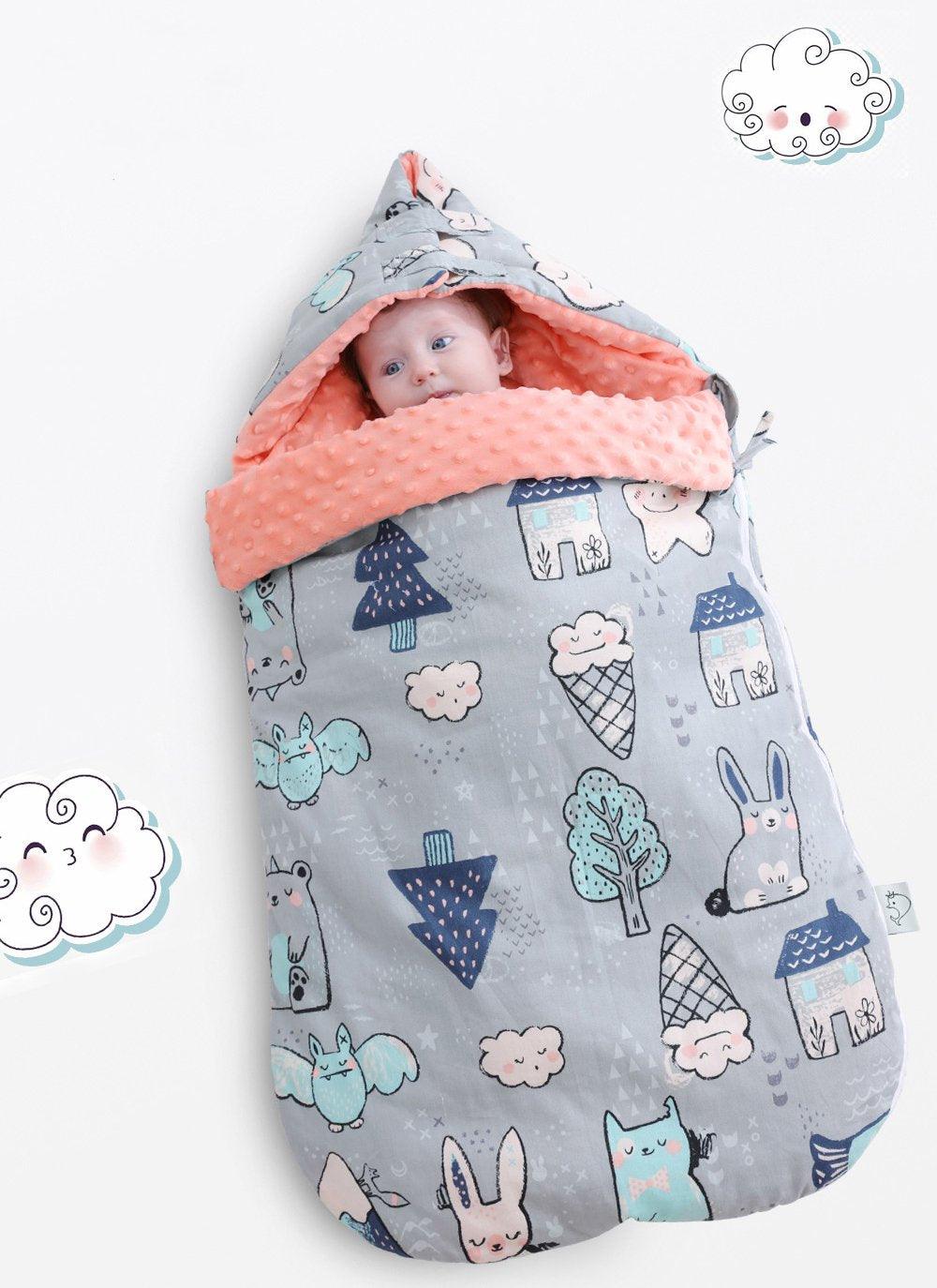 Newborn Baby Envelope Cocoon Model Sleeping Bag Infant Boy Girl Kids Sleep sack Swaddle Blanket For Baby Kids