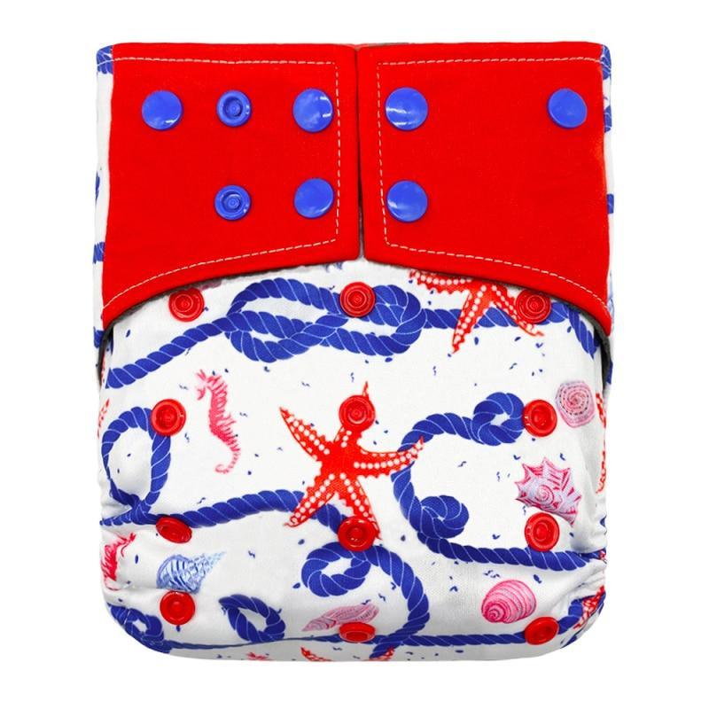 Baby Cloth Diaper Reusable Adjustable Pocket Nappy Cover Fit All Diaper Reusable Nappies Cotton In Modern Trend Printed Design For Unlimited Uses